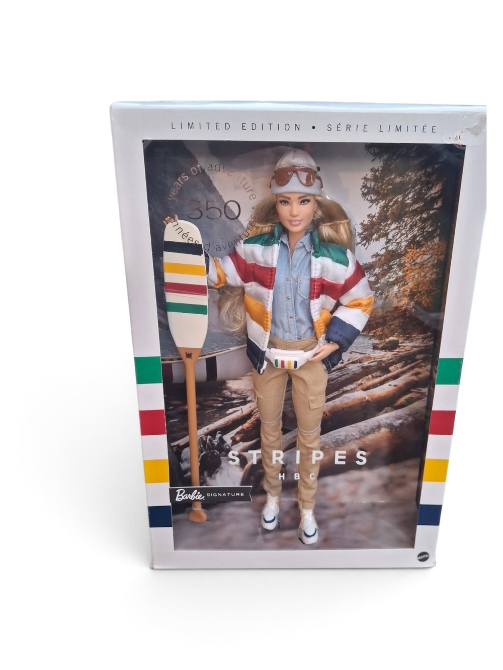 NIB HBC Stripes Barbie Signature Doll – 350th Limited Edition Hudson’s Bay